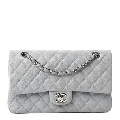 Chanel Iridescent Caviar Quilted Medium Double Flap Grey 1 of 9