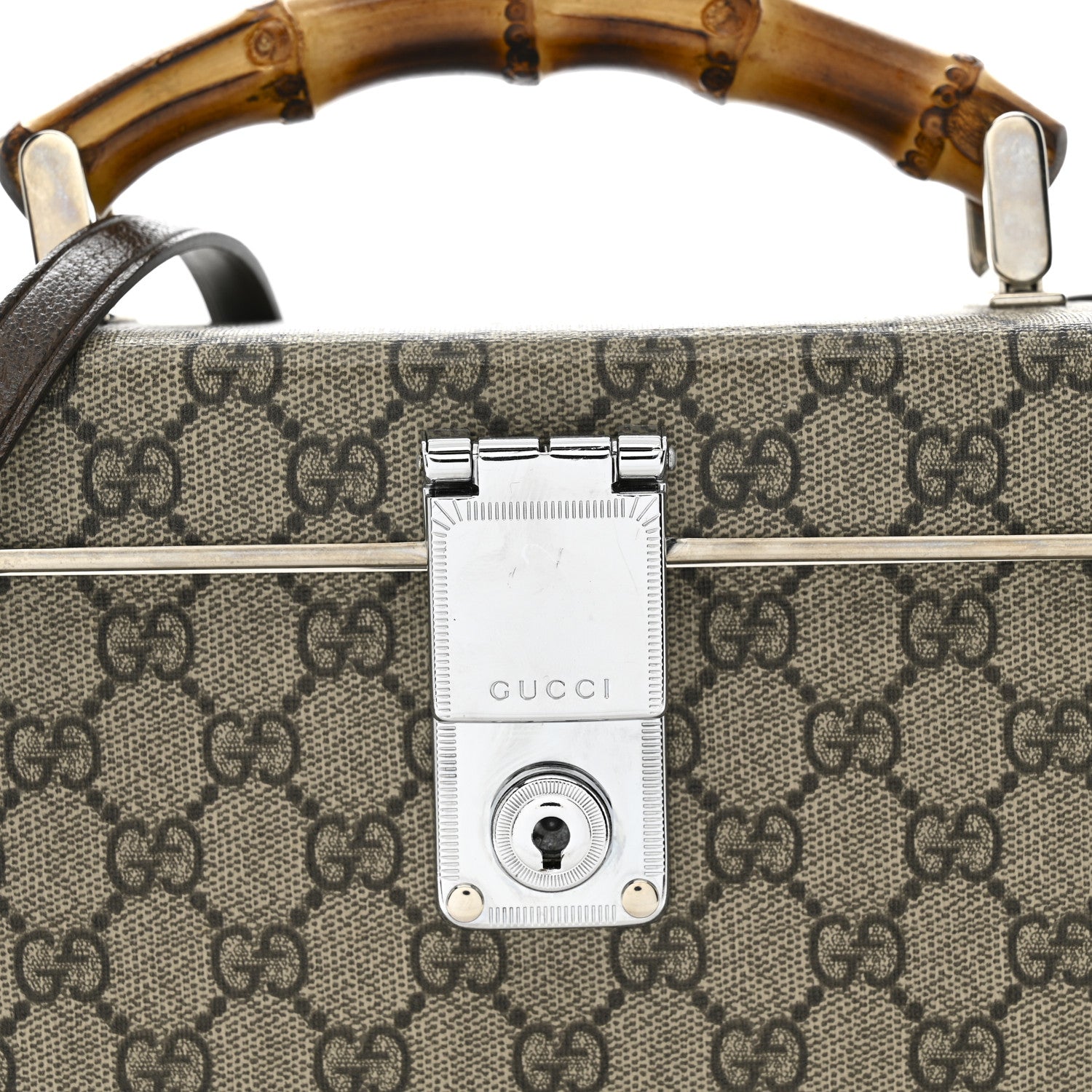 Gucci GG Supreme Monogram Globe-Trotter Beauty Case Brown 8 of 12