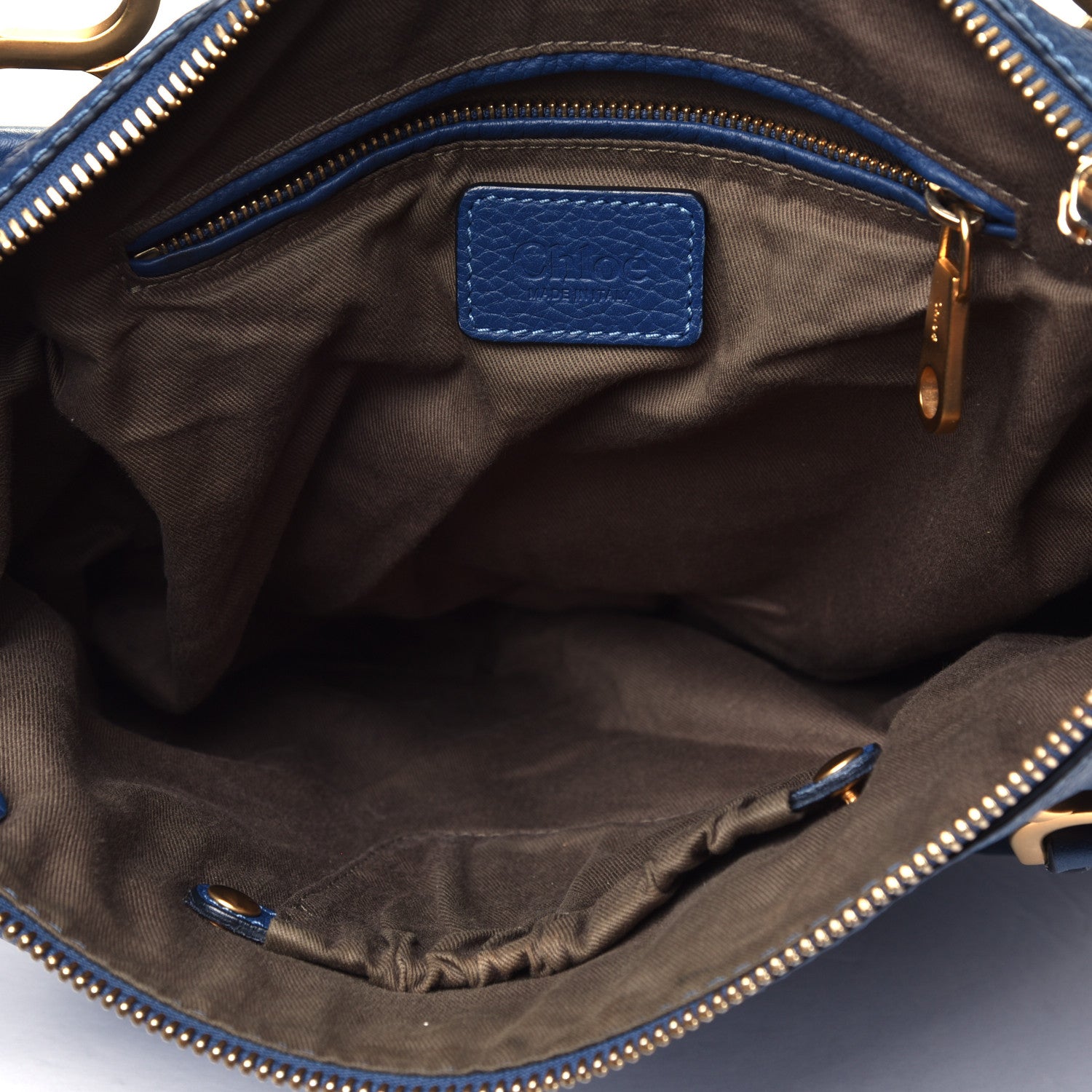 Chloe Calfskin Medium Marcie Satchel Royal Navy 4 of 7