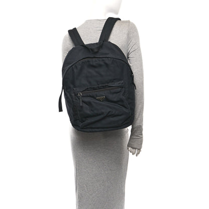 Prada Tessuto Nylon Zip Backpack Black 2 of 10