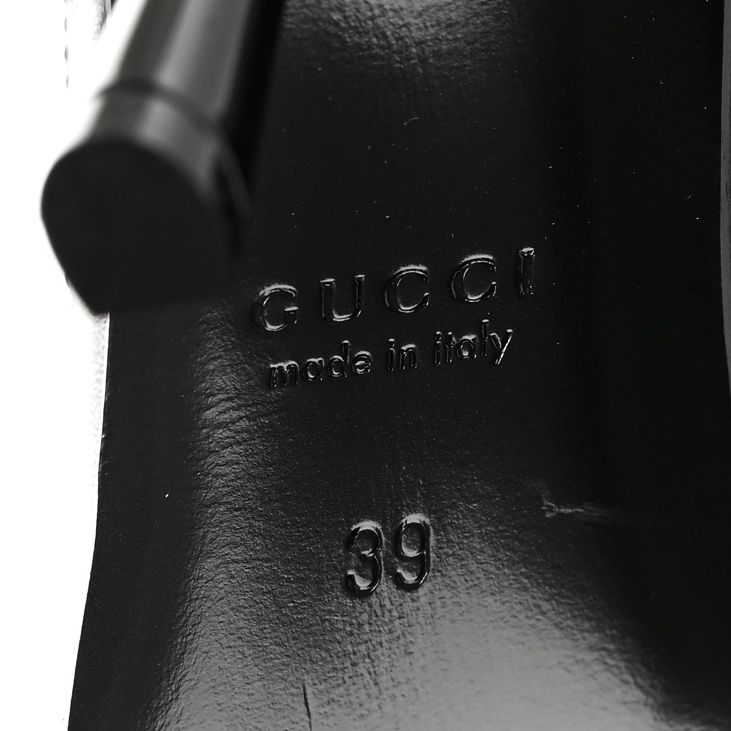 Gucci Nappa Boulevard Horsebit Knee High Boots 39 Black 6 of 7