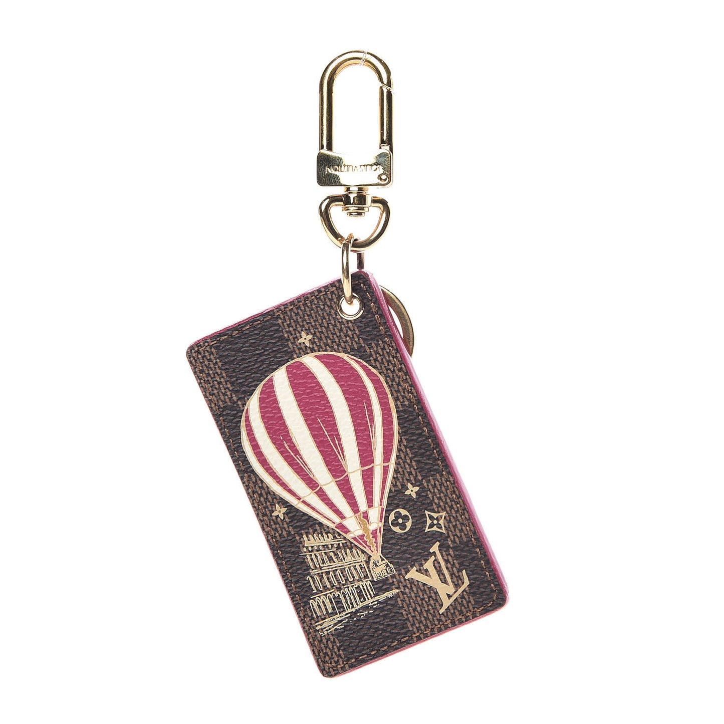 Damier Ebene Illustre Air Balloon Bag Charm Grenade