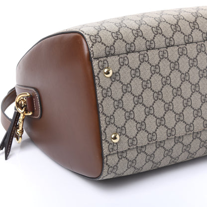 Gucci GG Supreme Monogram Medium Boston Beige Cuir 5 of 10