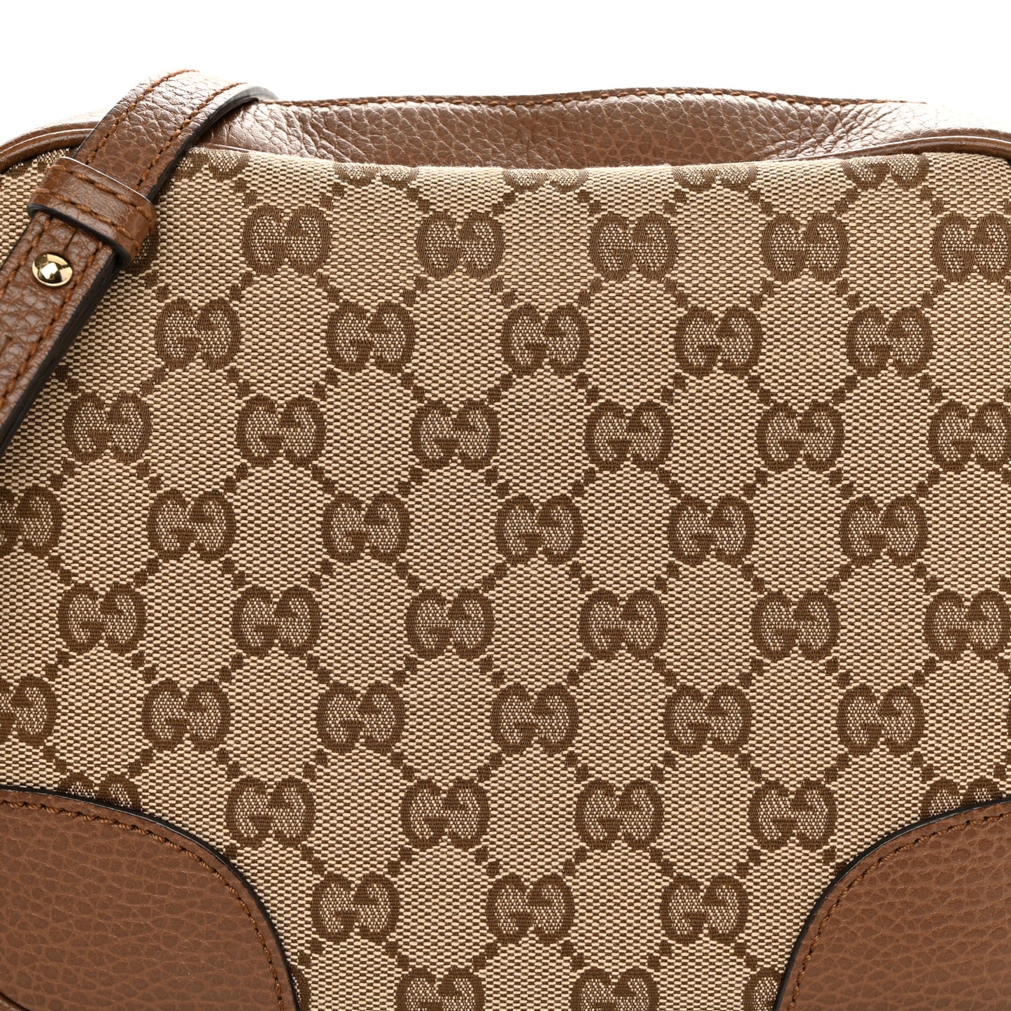 Monogram Mini Bree Messenger Bag Beige Tabacco