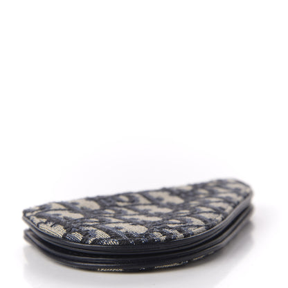 Christian Dior Oblique Saddle Coin Purse Blue 5 of 8