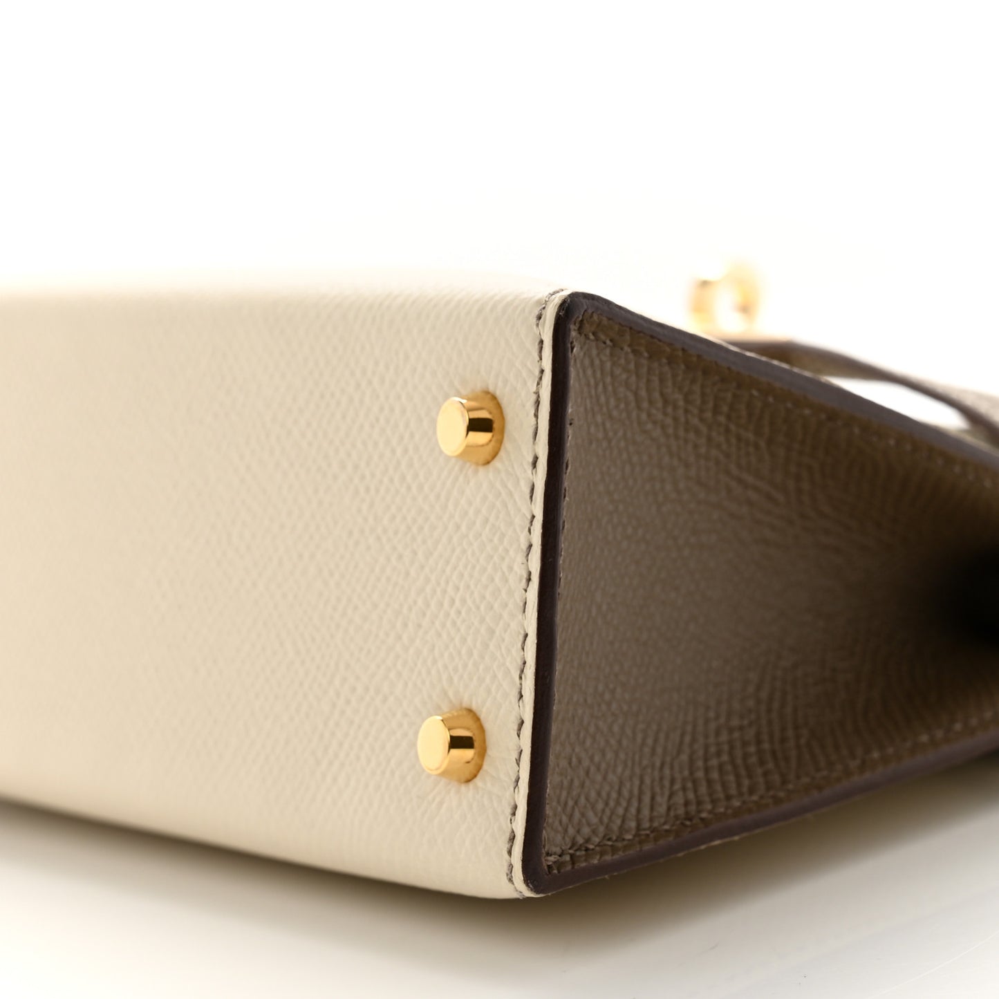 Epsom Horseshoe Mini Kelly Sellier 20 Craie Etoupe