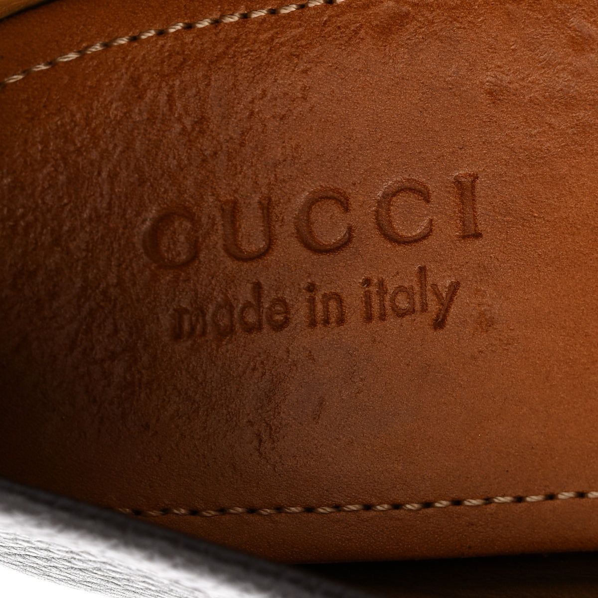 Gucci Road Calfskin Web Mens Horsebit Driver Loafers 10.5 Cocoa 7 of 11