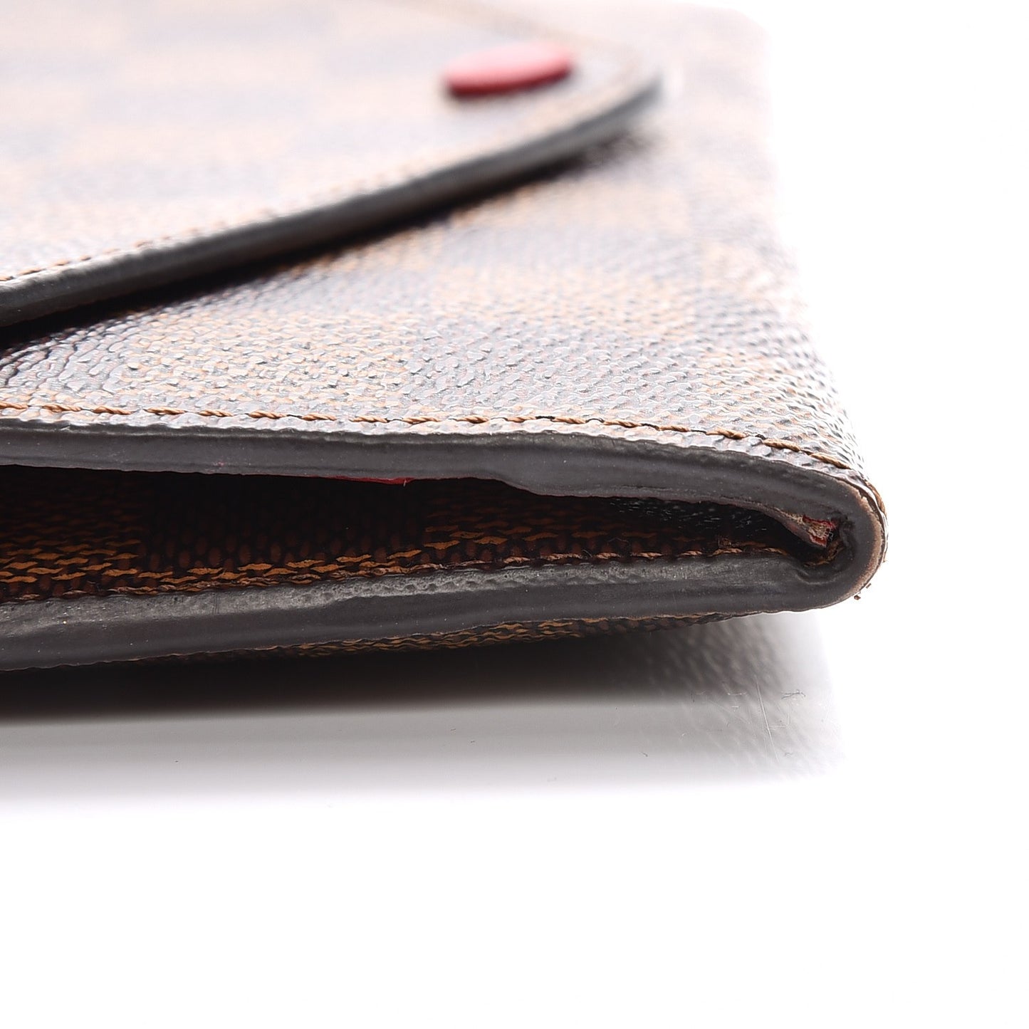 Damier Ebene Josephine Wallet Red