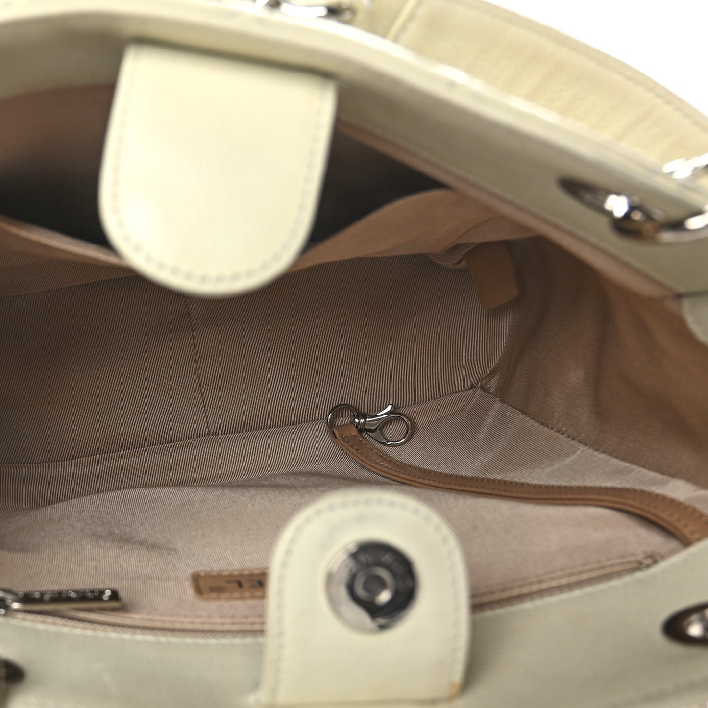 Caviar Quilted Petit Shopping Tote PST Light Beige