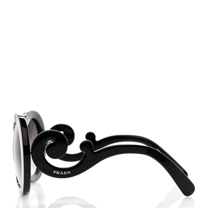 Prada Baroque Sunglasses SPR 27N Black 3 of 8