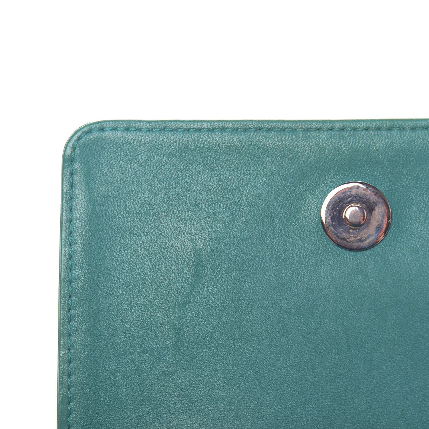 Chanel Plexiglass Patent Mini Boy Brick Flap Turquoise Navy 10 of 11