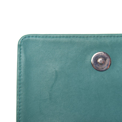 Chanel Plexiglass Patent Mini Boy Brick Flap Turquoise Navy 10 of 11