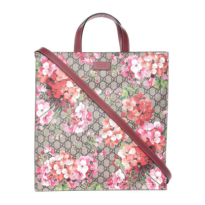 Gucci Soft GG Supreme Monogram Blooms Vertical Tote Beige Multicolor Dry Rose 1 of 10
