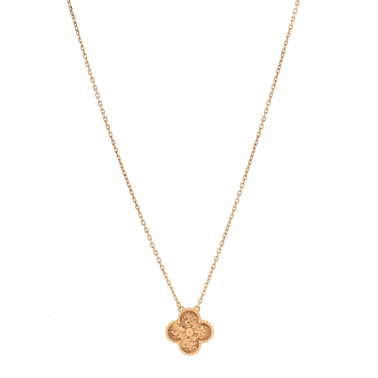 18K Yellow Gold Vintage Alhambra Pendant Necklace