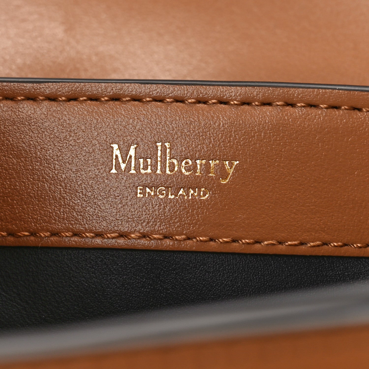 Mulberry High Gloss Calfskin Lana Small Top Handle Sable 6 of 9