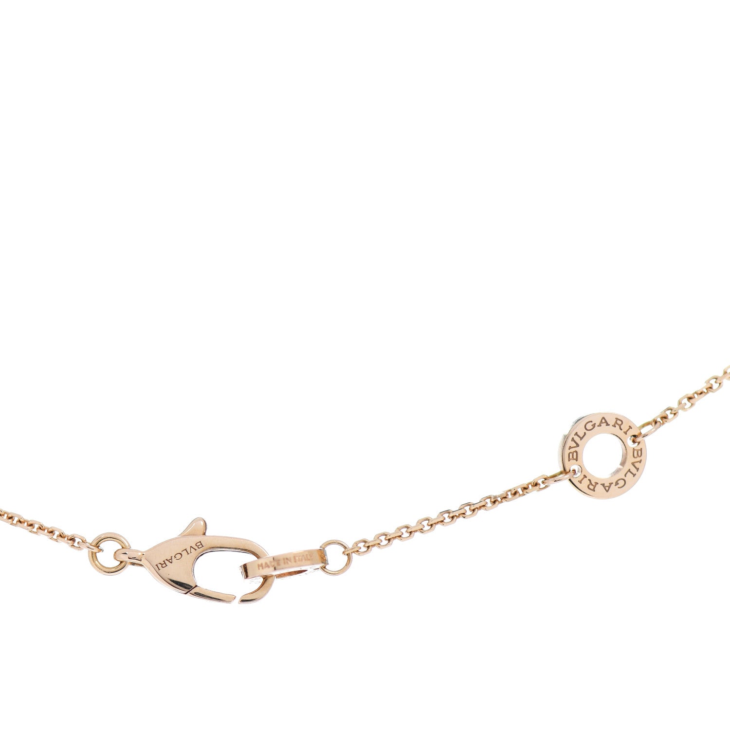 Bulgari 18K Rose Gold Diamond Divas' Dream Pave Pendant Necklace 4 of 5