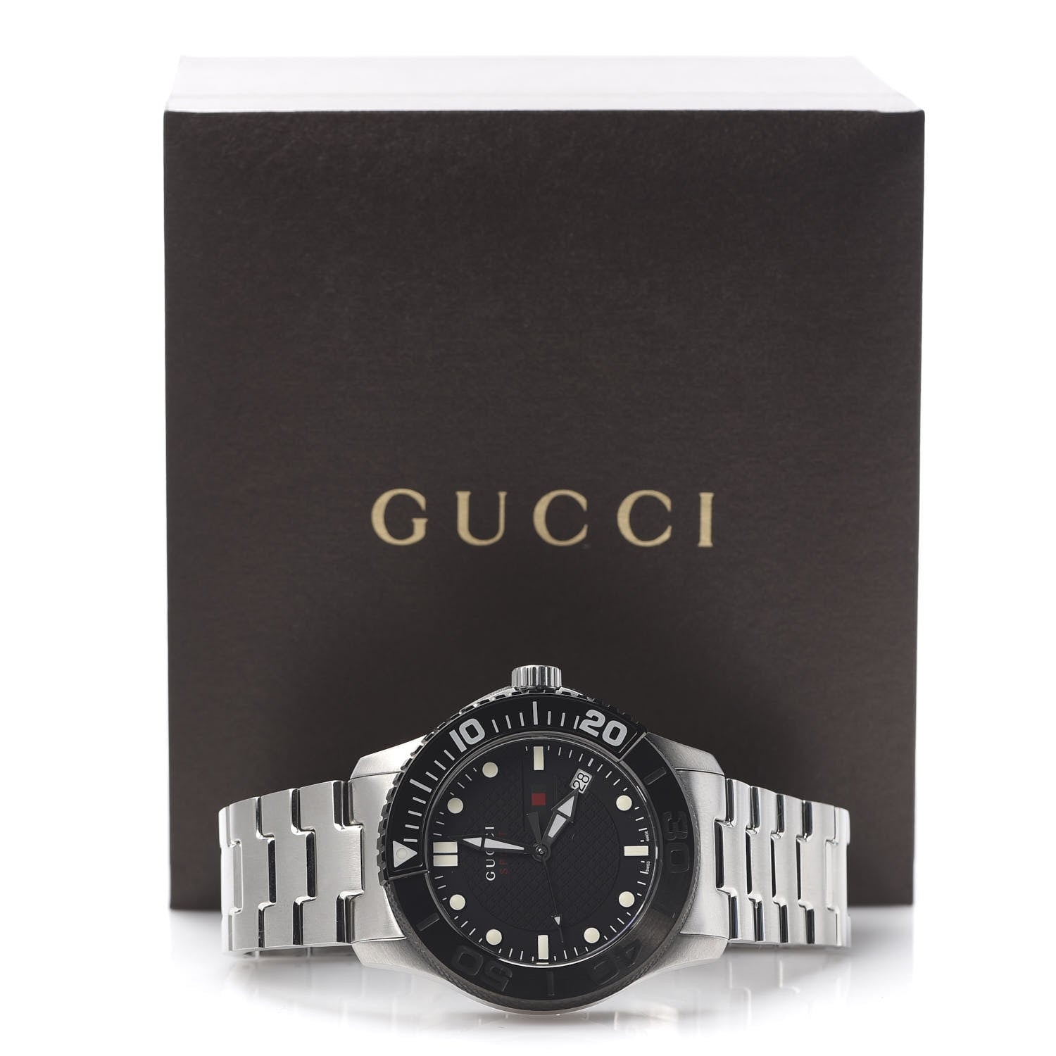 Gucci Stainless Steel 44mm G-Timeless Sport Quartz Watch Black 7 of 7