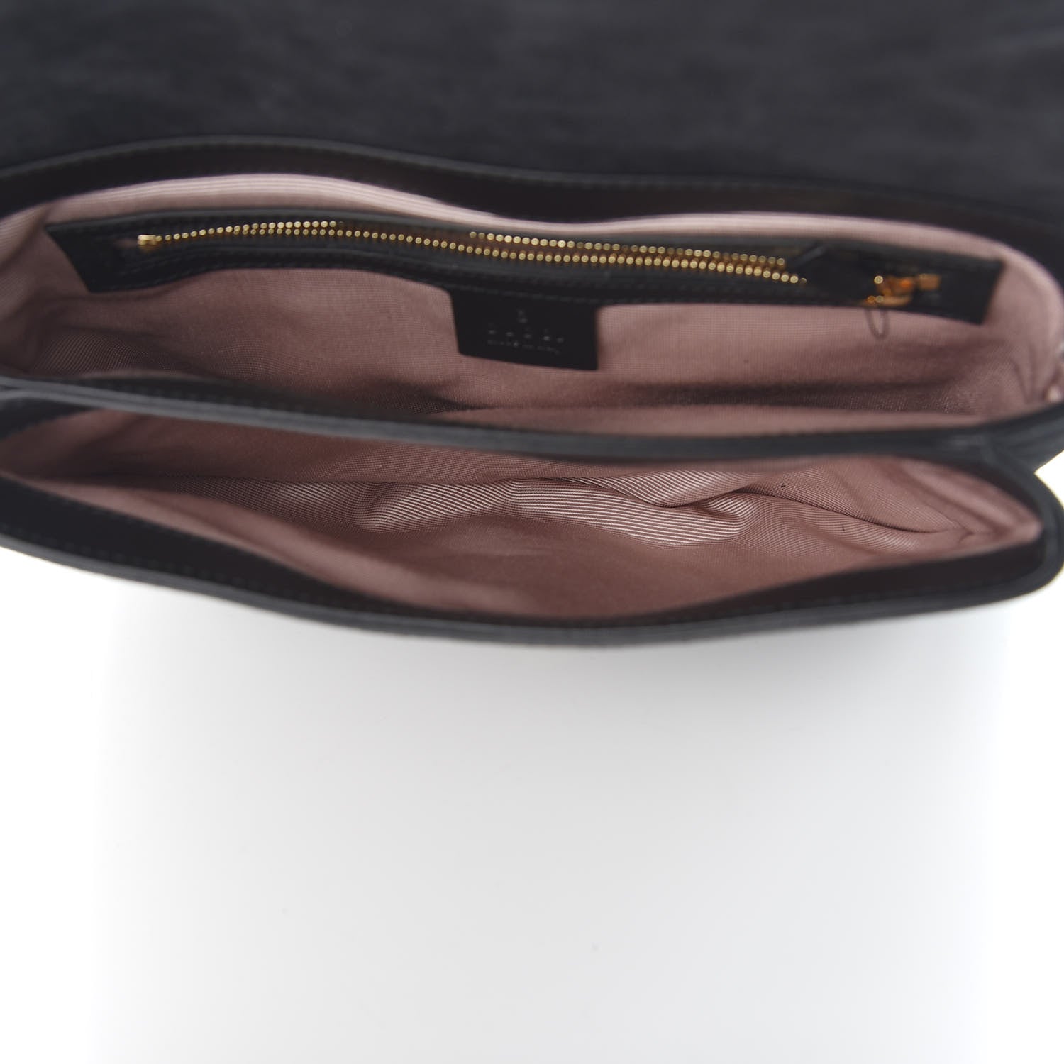 Gucci Suede Medium Arli Flap Shoulder Bag Black 4 of 9
