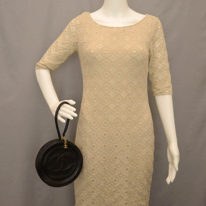 Chanel Lambskin Quilted Small CC Wristlet Black 2 of 9