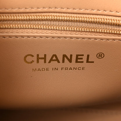 Chanel Braided Raffia Nano Kelly Flap Bag Dark Beige 6 of 11