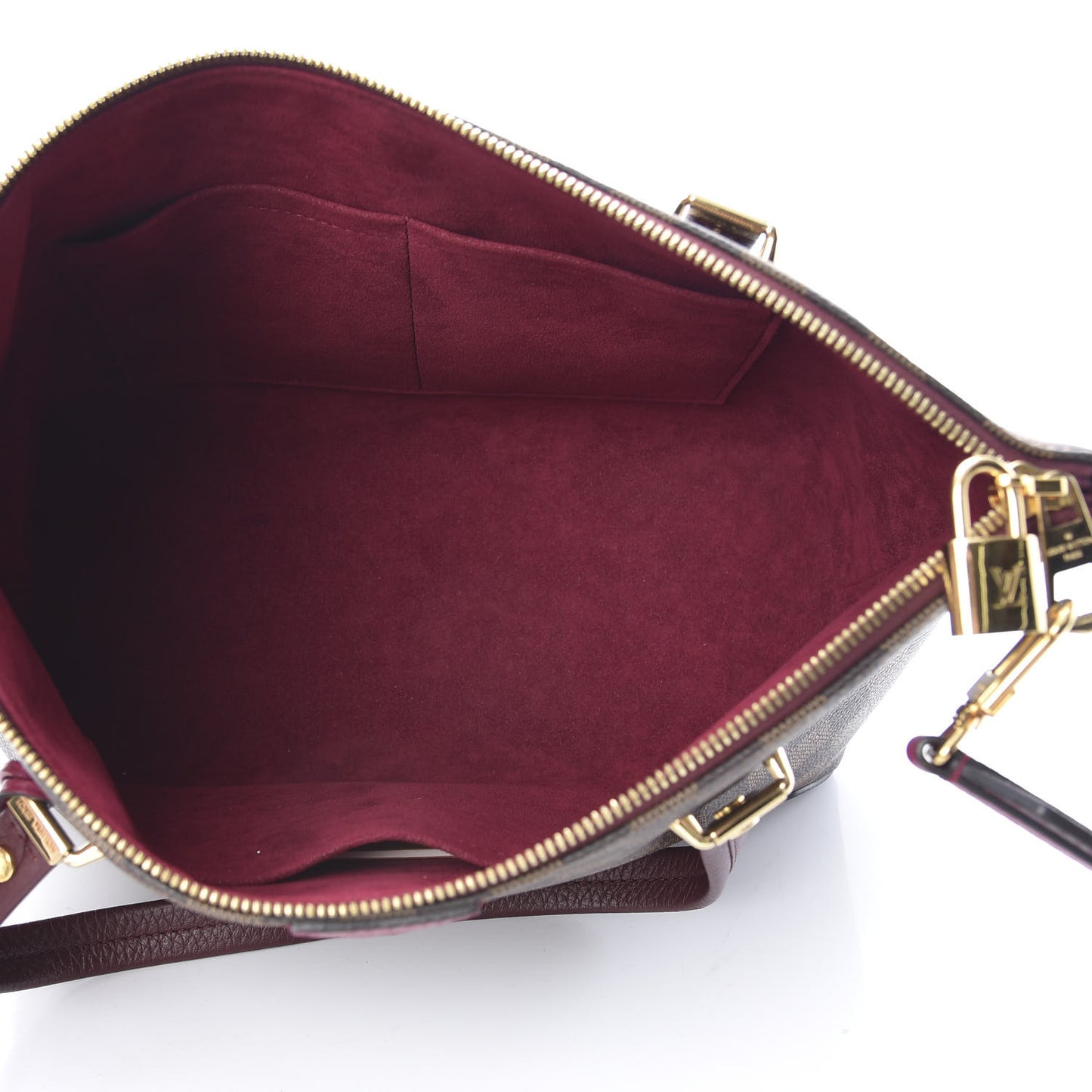 Damier Ebene Cuir Taurillon Hyde Park Fuchsia