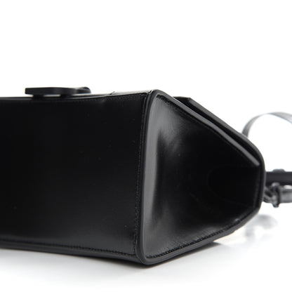 Balenciaga Shiny Box Calfskin Monochrome Small Hourglass Top Handle Bag Black 7 of 7