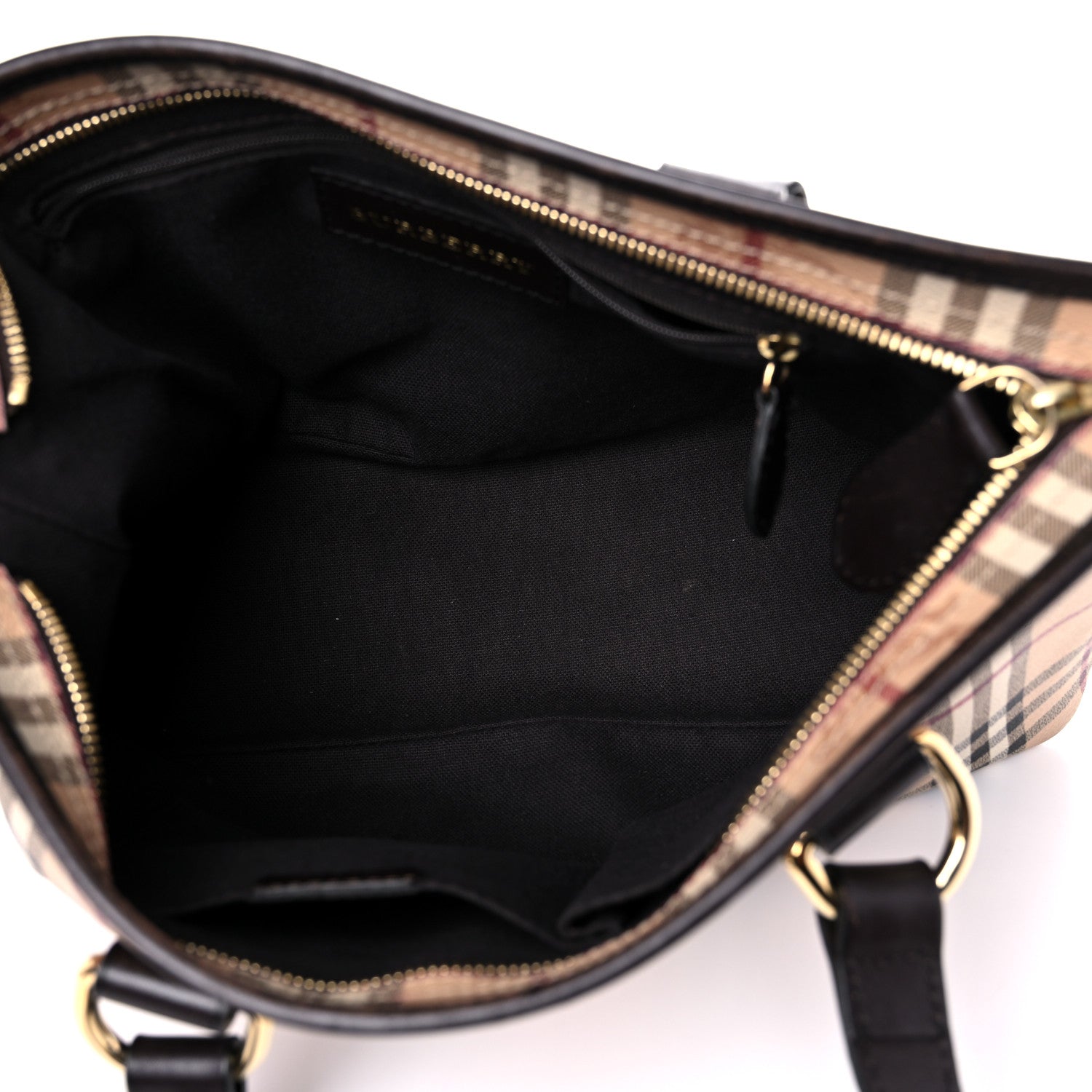 Burberry Haymarket Check Nick Tote Chocolate 4 of 14