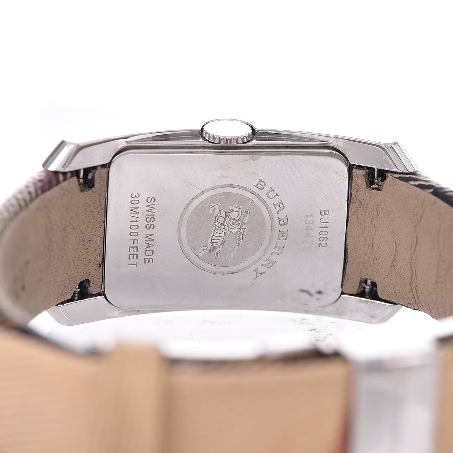 Stainless Steel Calfskin 20mm Heritage Nova Check Quartz Watch BU9503