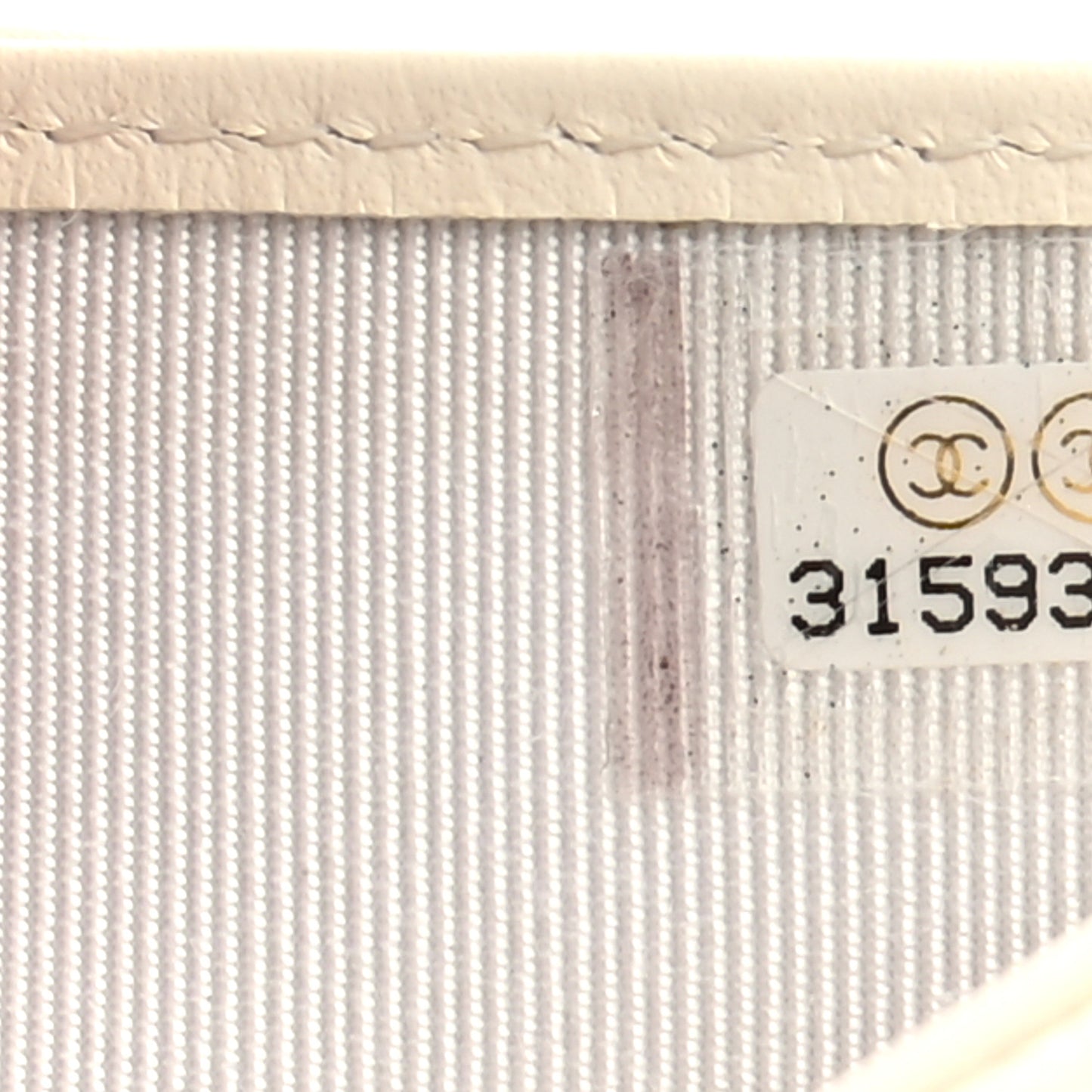 Caviar Quilted Compact Flap Wallet White