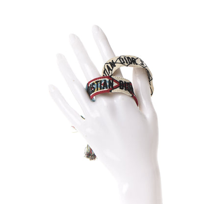 Christian Dior Woven Cotton J'Adior Friendship Bracelet Set White Multicolor 2 of 8
