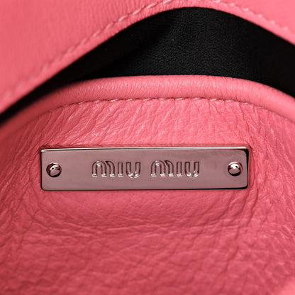 Miu Miu Nappa Matelasse Crystal Chain Crossbody Geranio 6 of 13