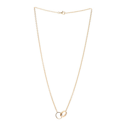 Cartier 18K Yellow Gold Interlocking LOVE Necklace 3 of 6