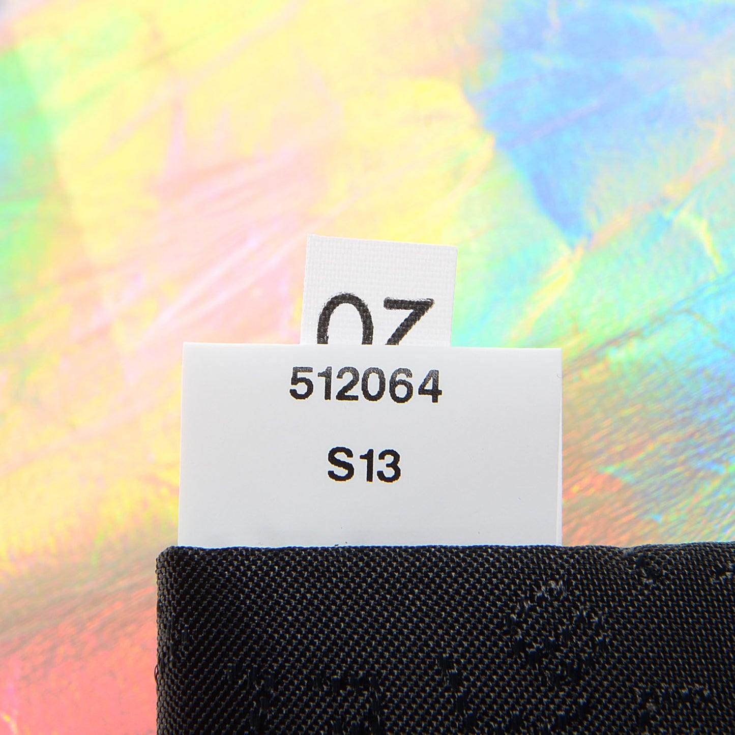 Holographic Faux Leather Fold Over Falabella Clutch Silver