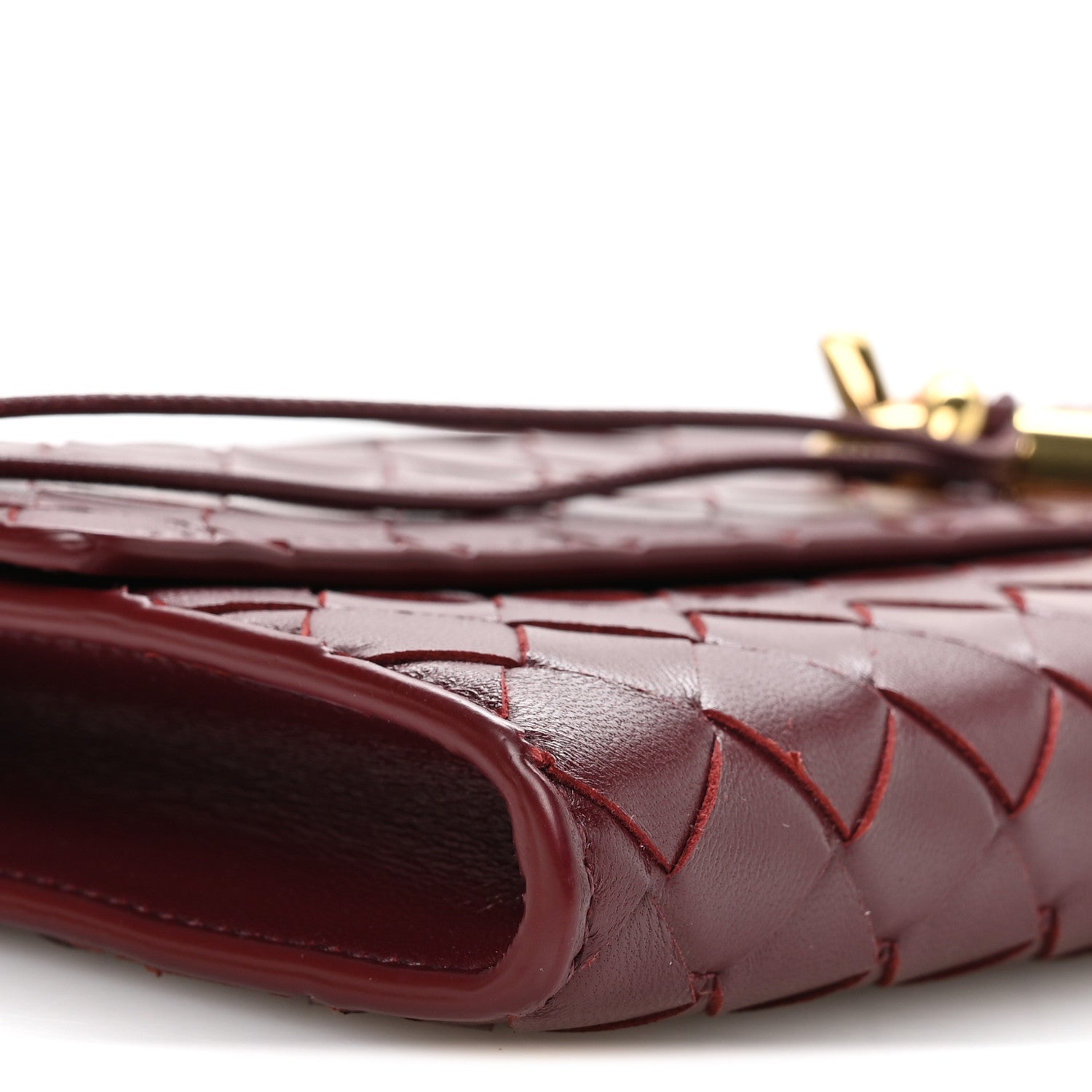 Bottega Veneta Nappa Intrecciato Long Andiamo Top Handle Clutch Barolo 9 of 10