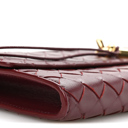 Bottega Veneta Nappa Intrecciato Long Andiamo Top Handle Clutch Barolo 9 of 10