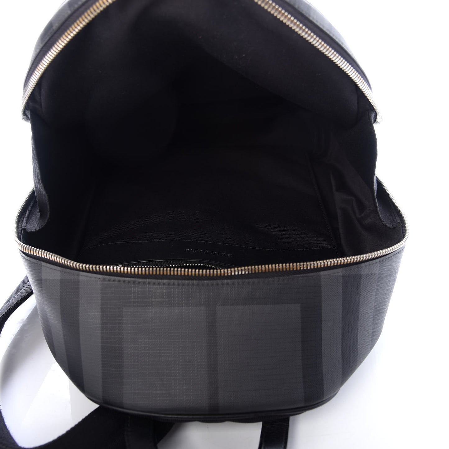 London Check Backpack Dark Charcoal