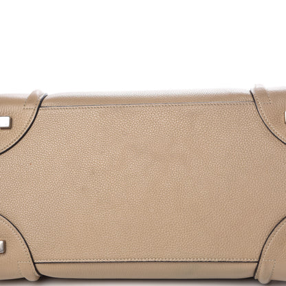 Celine Drummed Calfskin Mini Luggage Dune 14 of 15
