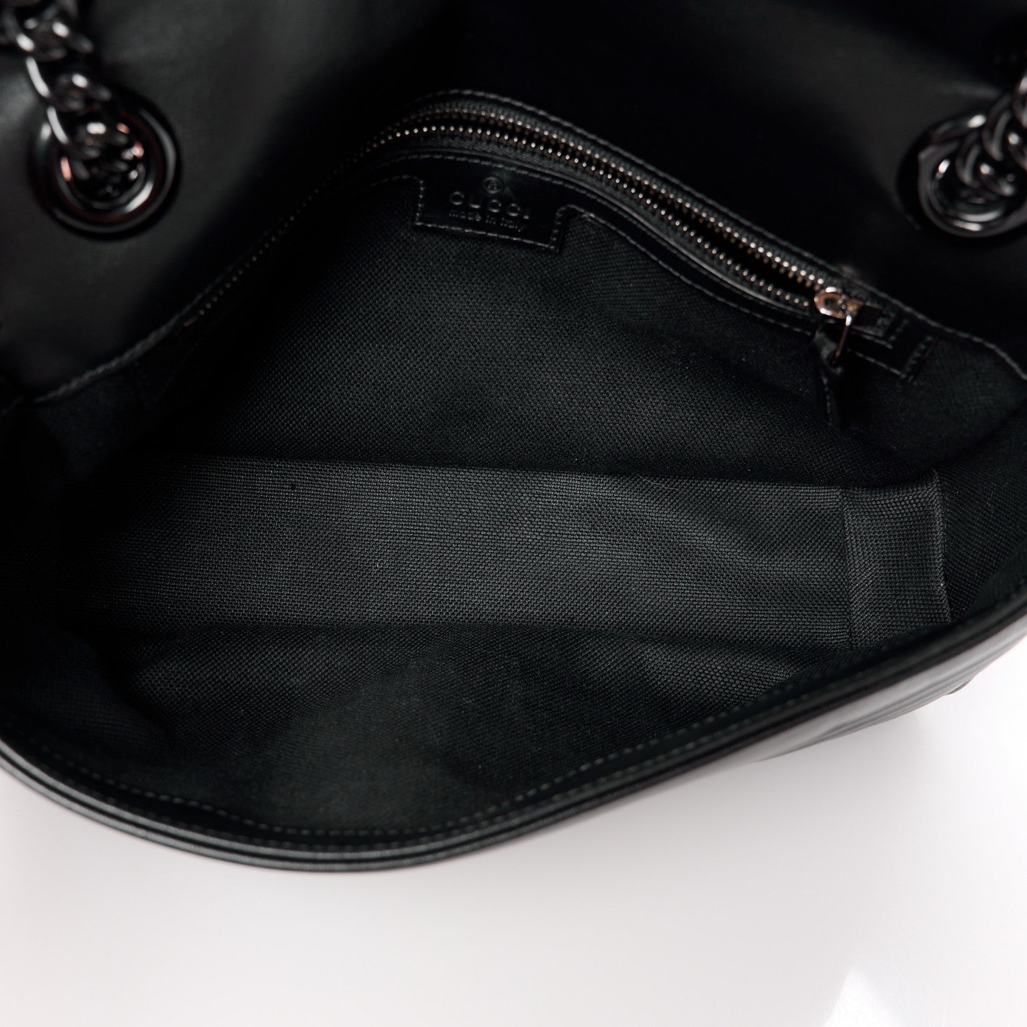 Gucci Calfskin Matelasse Monochrome Small GG Marmont Shoulder Bag Black 5 of 10
