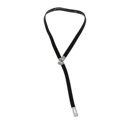 Hermes Swift Kelly Lariat Necklace Black 3 of 6