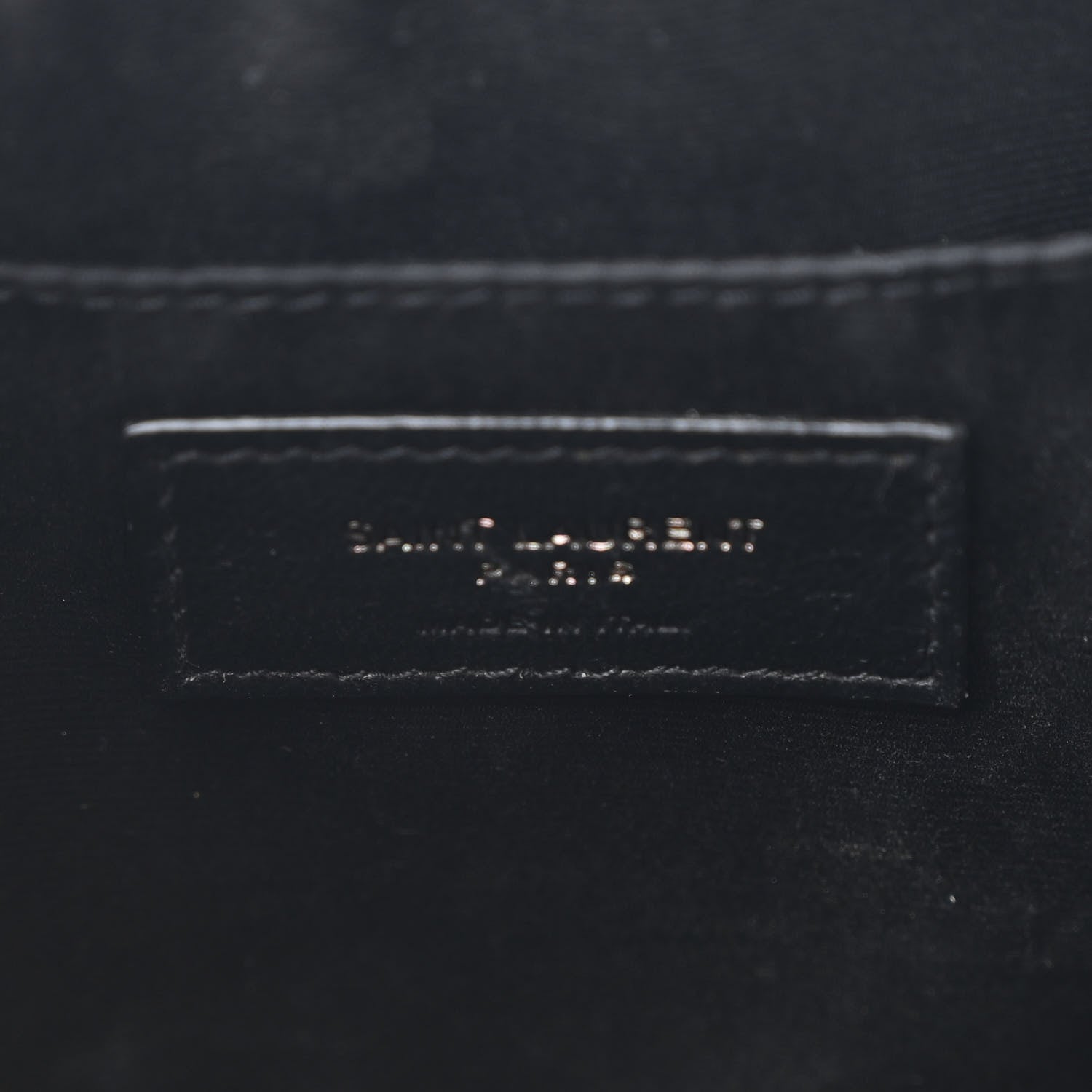 Saint Laurent Calfskin Matelasse Monogram Lou Camera Bag Black 6 of 10
