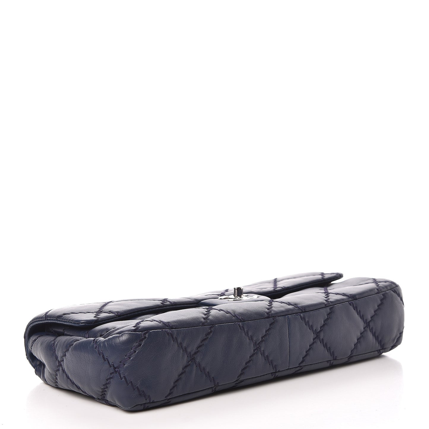 Lambskin Ultimate Stitch Flap Blue