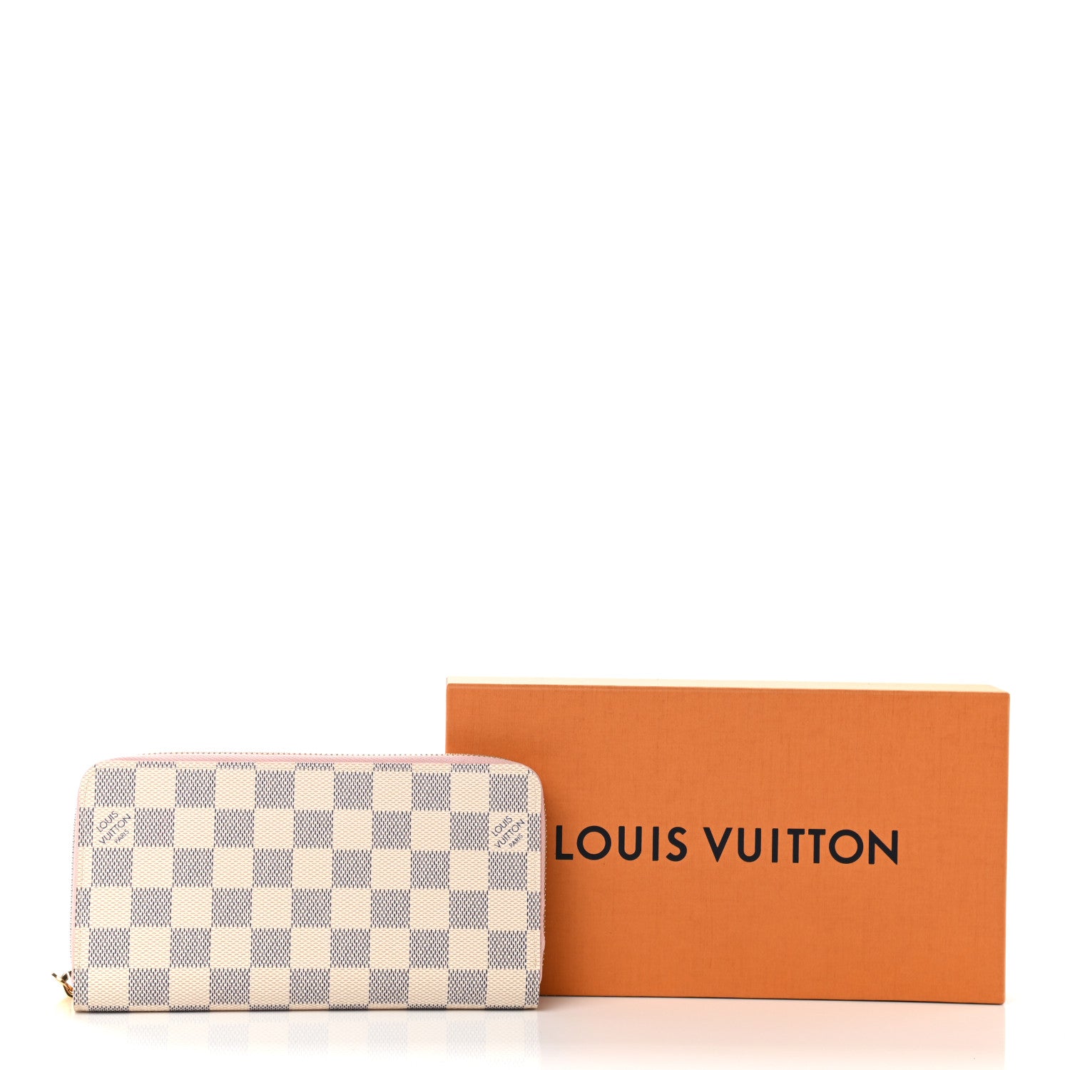 Louis Vuitton Damier Azur Zippy Wallet Rose Ballerine 7 of 7