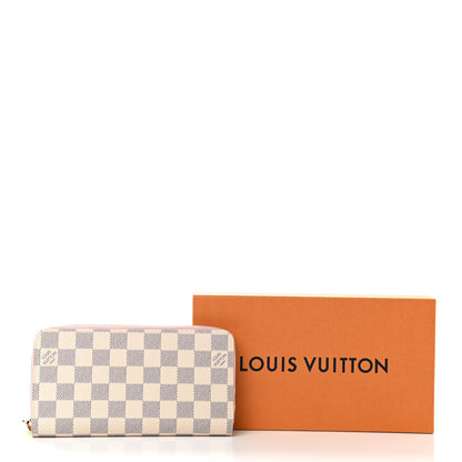 Louis Vuitton Damier Azur Zippy Wallet Rose Ballerine 7 of 7