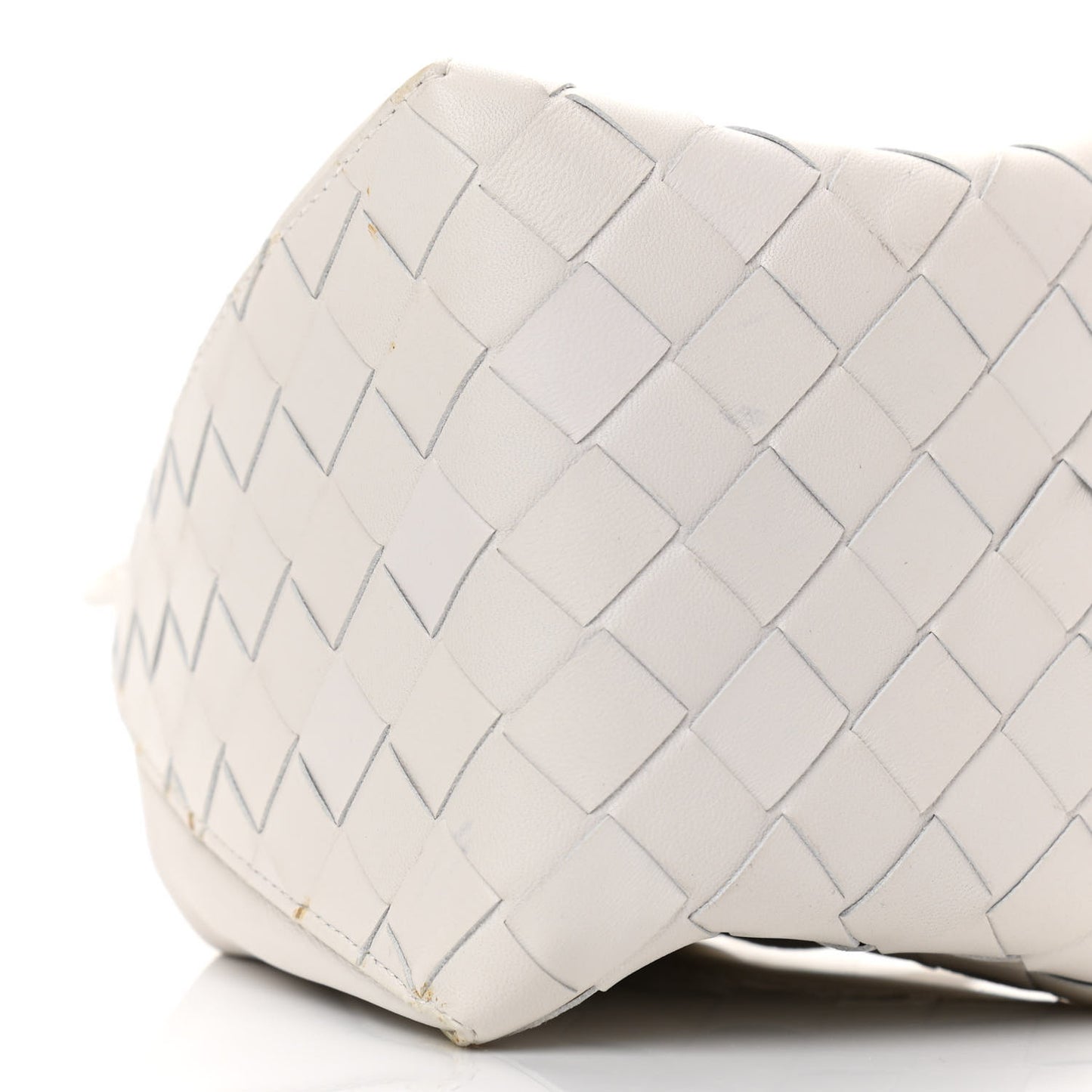 Nappa Intrecciato The Mini Knot Shoulder Bag Chalk