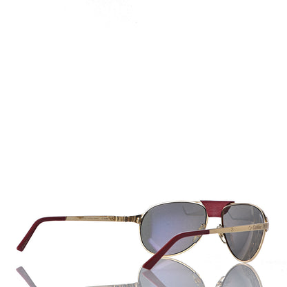 Cartier Santos Dumont Aviator Sunglasses Gold 4 of 9