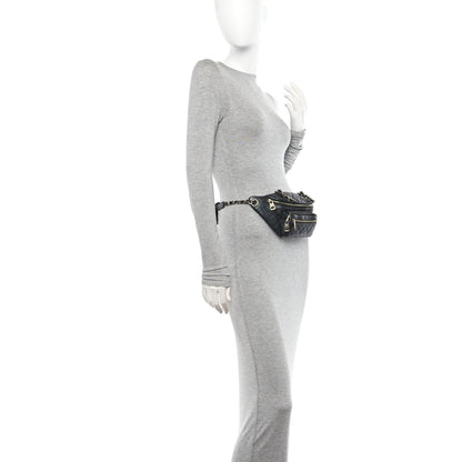 Chanel Iridescent Calfskin Quilted All About Waist Belt Bag Black 2 of 10