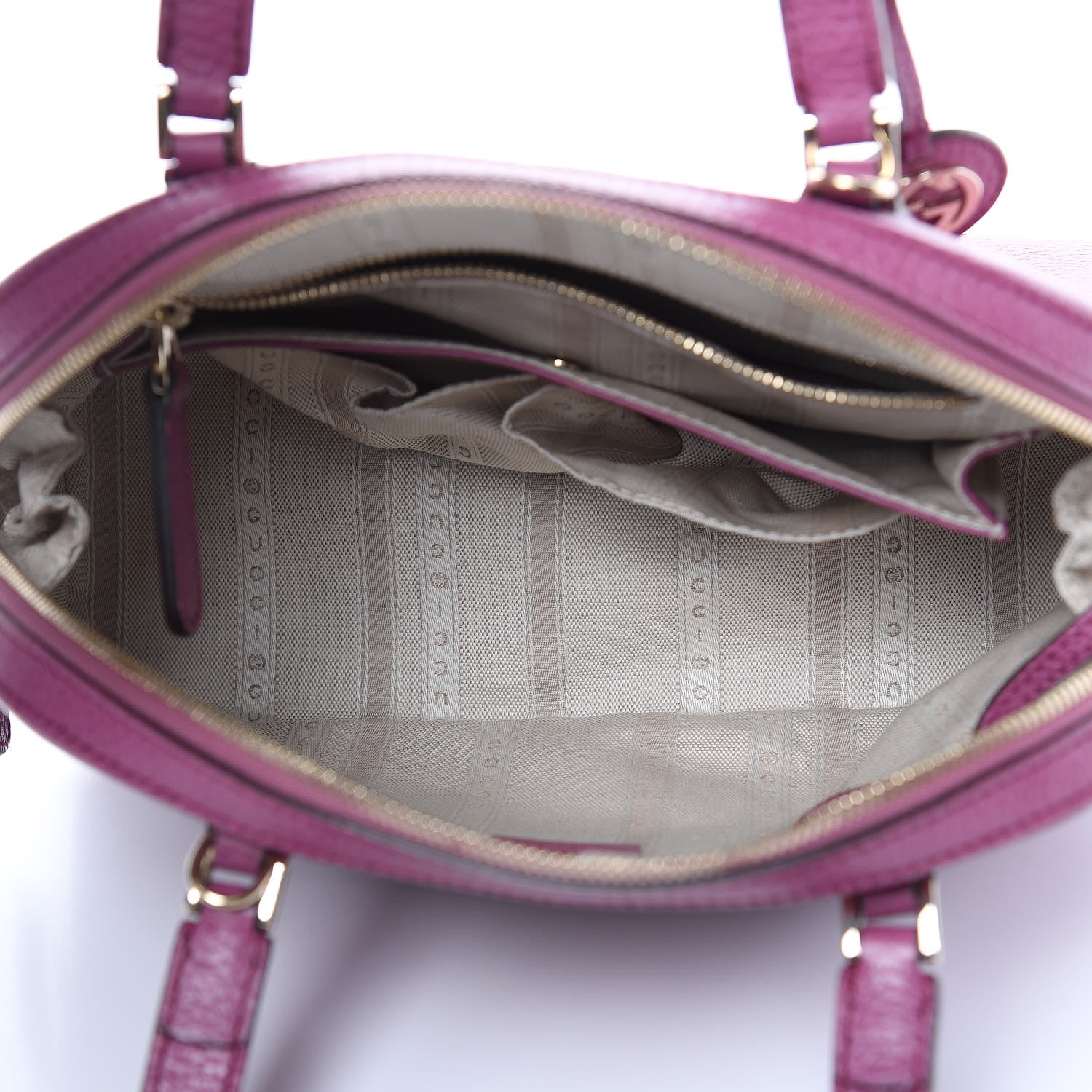Gucci Dollar Calfskin Dome Bag Purple 5 of 11