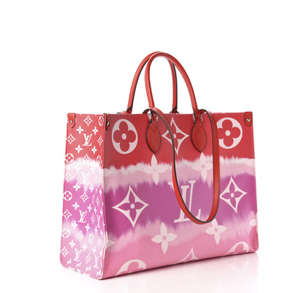 Louis Vuitton Monogram Escale Onthego GM Rouge 3 of 15
