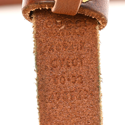 Gucci Faded Calfskin Double G 20mm Belt 80 32 Cuir 5 of 5