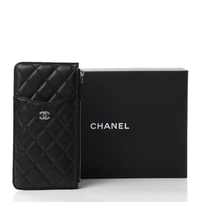 Chanel Caviar Quilted Classic Flat Wallet Pouch Black 8 of 8